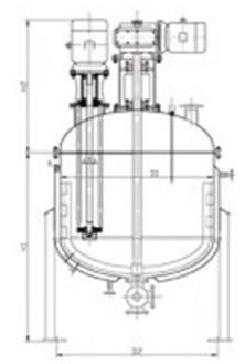 眉山连续搅拌反应釜设备结构图