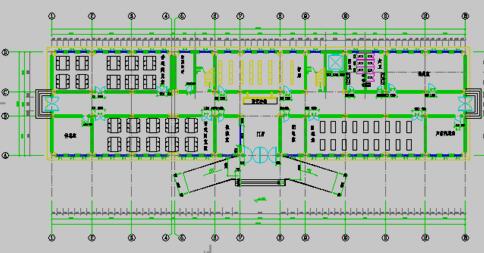 社区图书馆建筑平面布置图