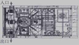 回转式清洗机布局图