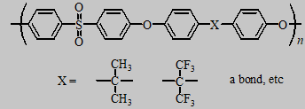 常见聚芳醚砜聚合物结构